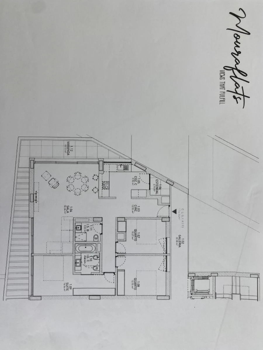 Apartamento T3 para Venda em Quarteira Planta 1
