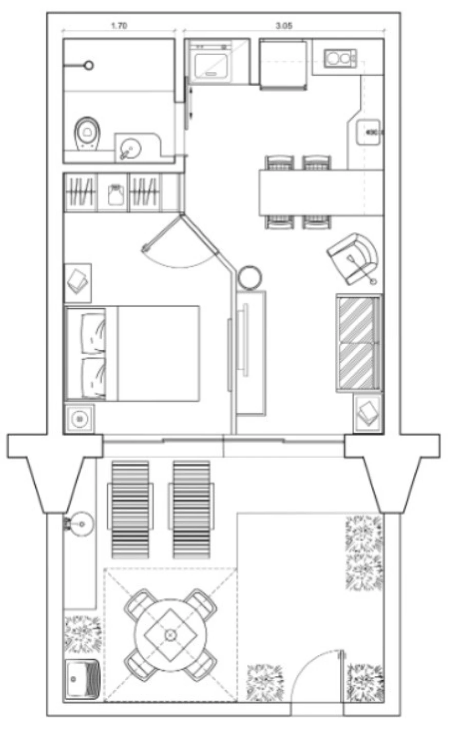 Apartamento T2 para Venda em Quarteira Planta 1