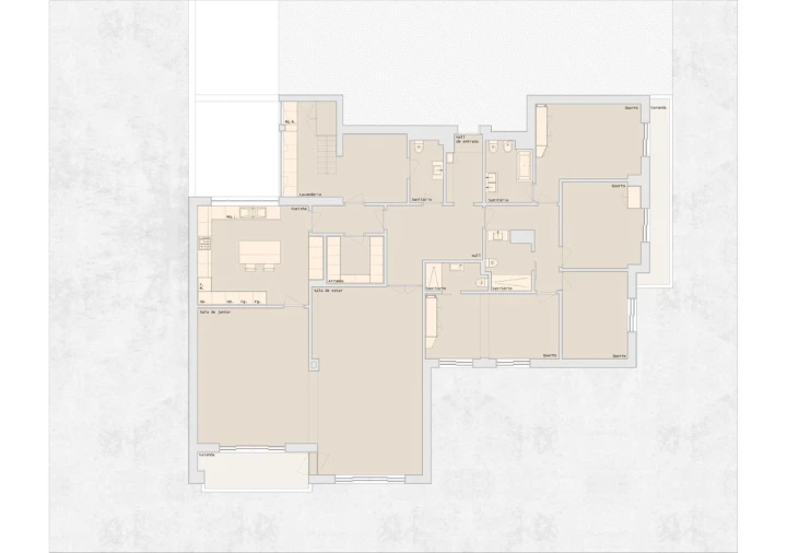 Apartamento T5 para Venda em Lordelo do Ouro e Massarelos Planta 1