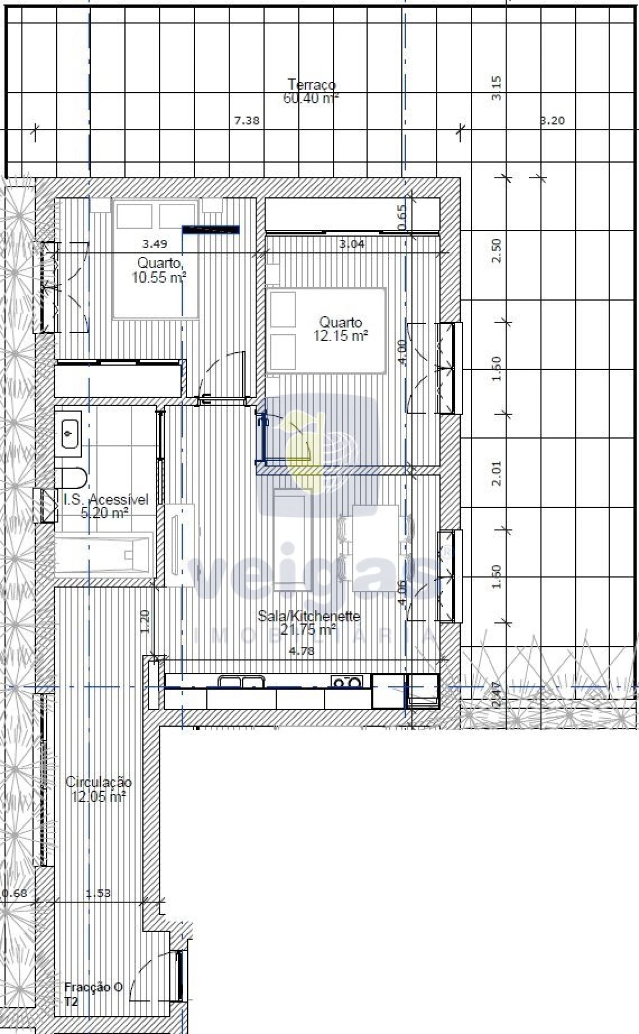 Apartamento T2 para Venda em Ferrel Foto 26
