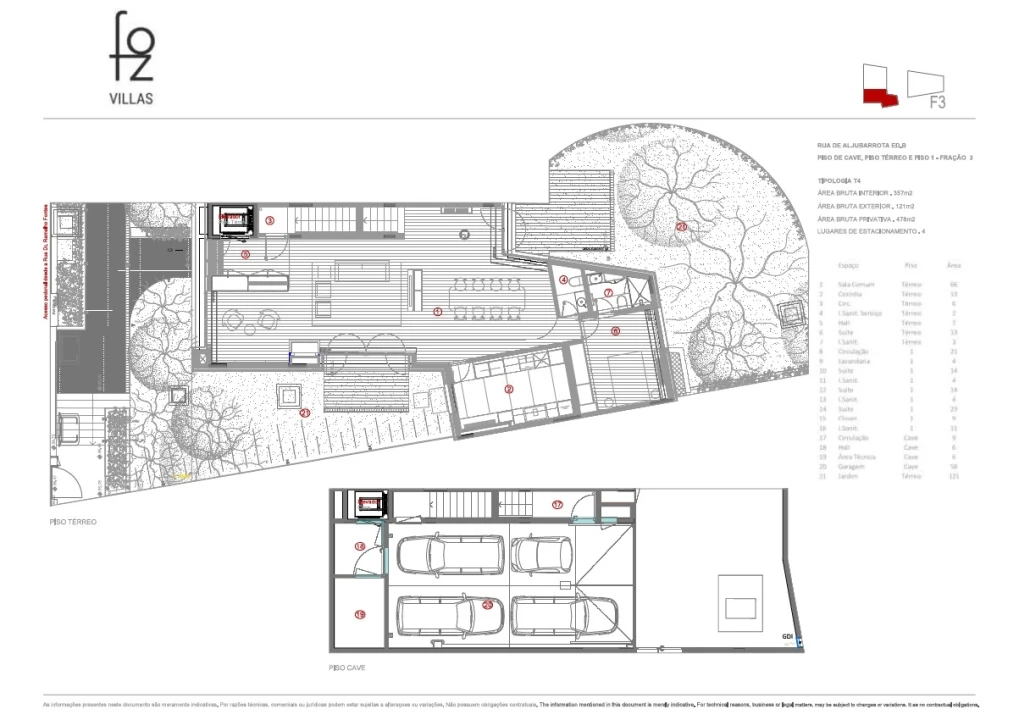 Apartamento T4 para Venda em Aldoar, Foz do Douro e Nevogilde Planta 2