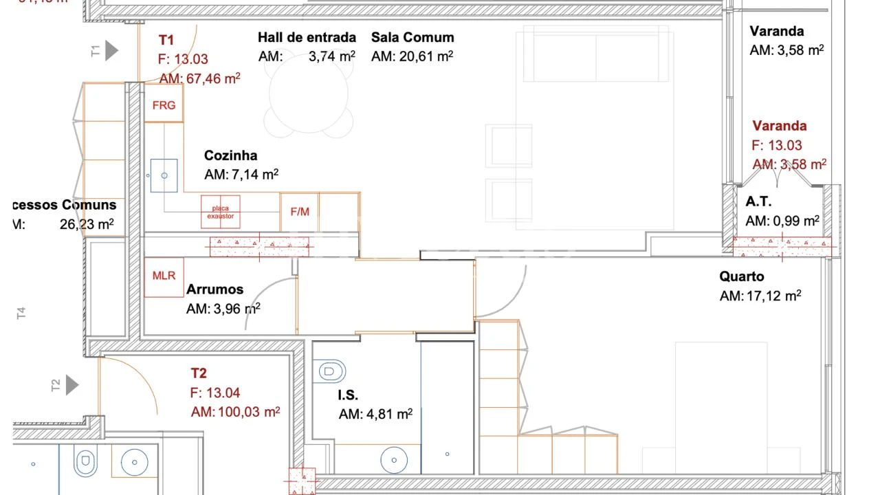 Apartamento T1 para Venda em Ramalde Foto 26