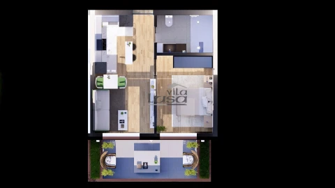 Apartamento T1 para Venda em Mafamude e Vilar do Paraíso