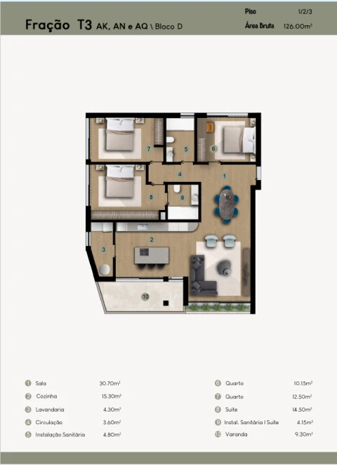 Apartamento T3 para Venda em Camara de Lobos