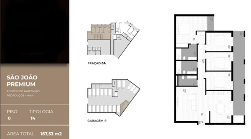 Apartamento T2 para Venda em Pedrouços