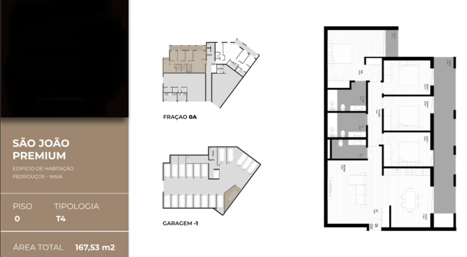 Apartamento T2 para Venda em Pedrouços Planta 1