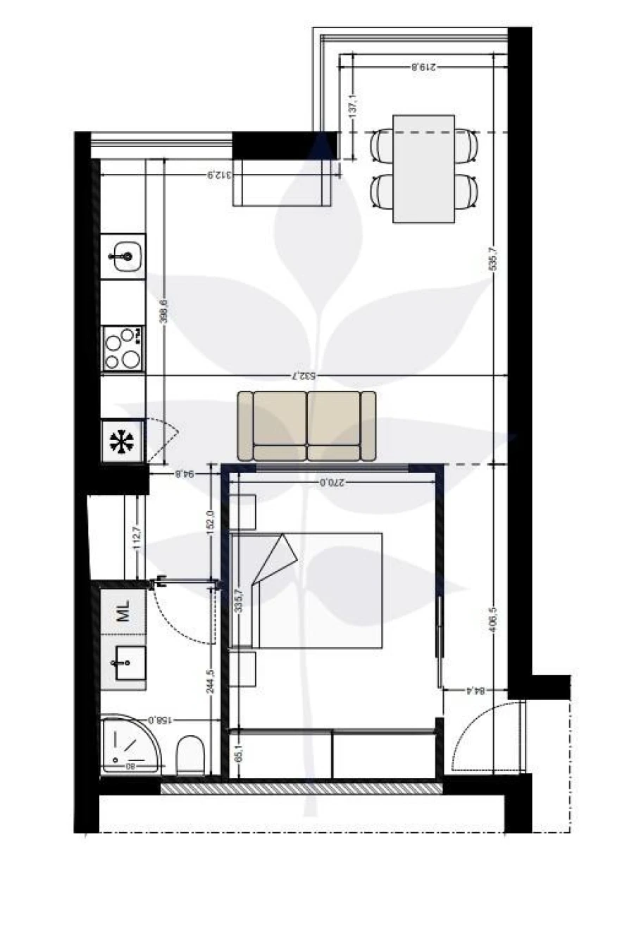 Apartamento para Venda em São Vitor (Braga) Planta 1