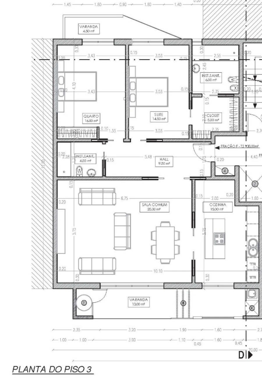 Apartamento T2 para Venda em Ramada e Caneças Planta 1