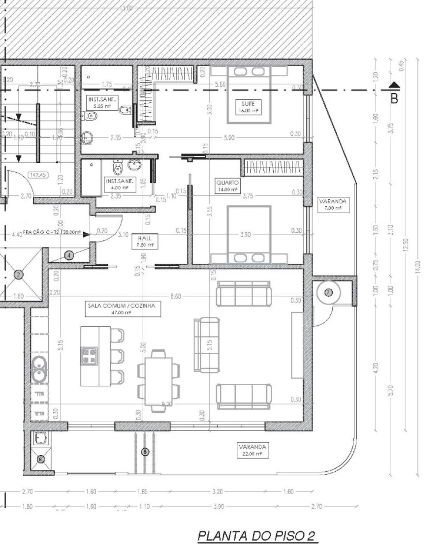 Apartamento T2 para Venda em Ramada e Caneças Planta 1