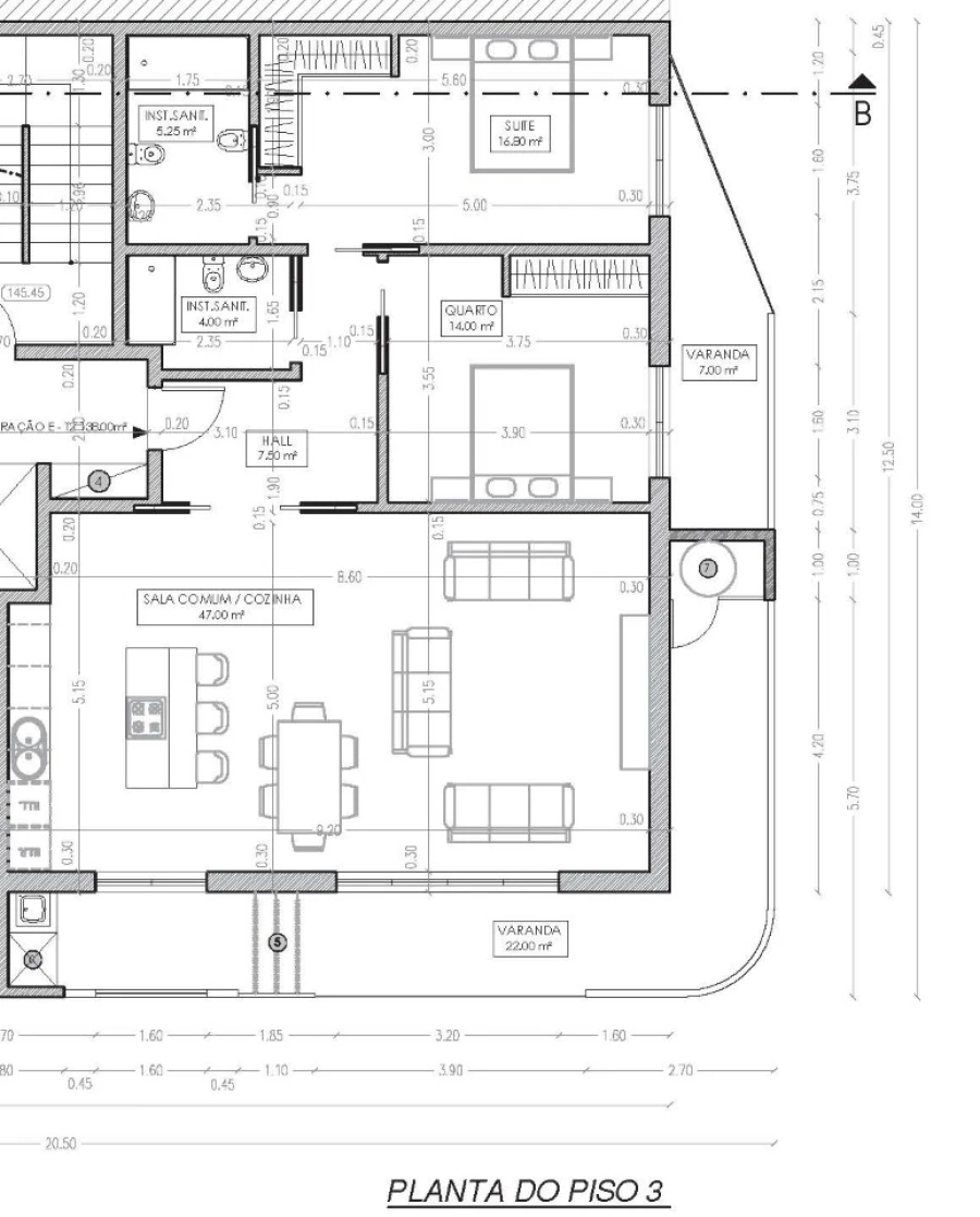 Apartamento T2 para Venda em Ramada e Caneças Planta 1