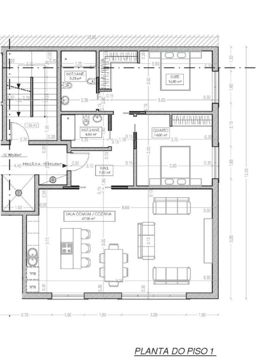 Apartamento T2 para Venda em Ramada e Caneças Planta 1