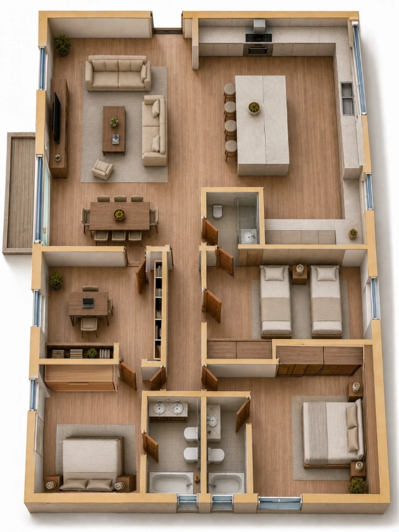 Apartamento T5 para Venda em Oeiras e São Julião da Barra, Paço de Arcos e Caxias Planta 2