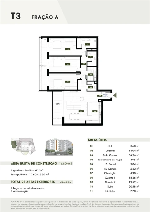 Apartamento T3 para Venda em Estreito de Camara de Lobos