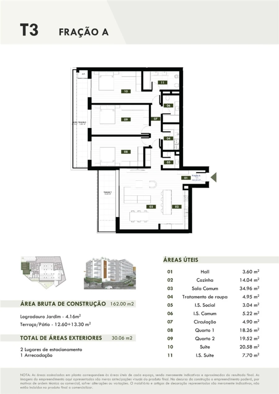 Apartamento T3 para Venda em Estreito de Camara de Lobos Planta 1