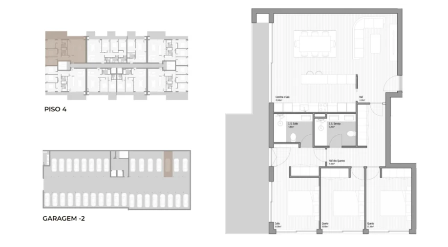 Apartamento T3 para Venda em Valongo Planta 1