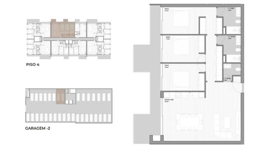 Apartamento T3 para Venda em Valongo Planta 1