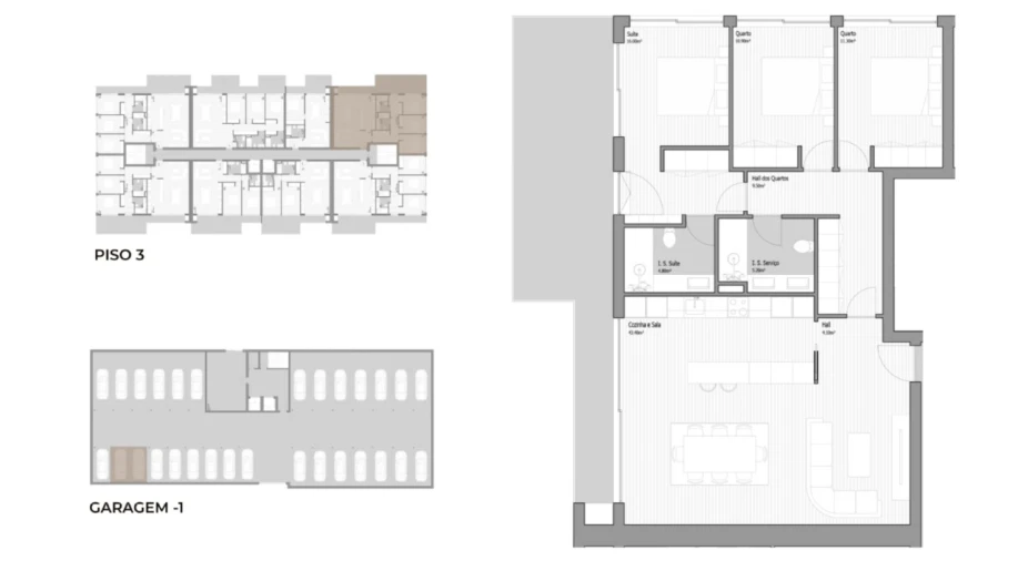 Apartamento T3 para Venda em Valongo Planta 1