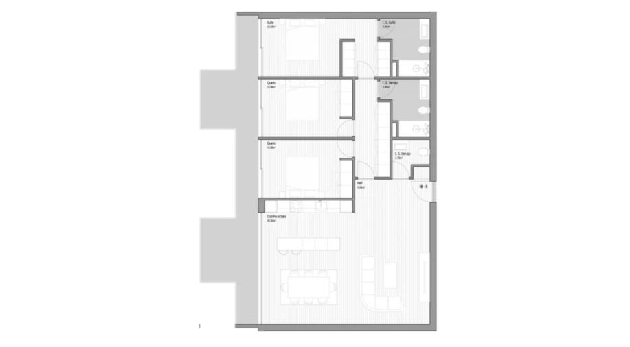 Apartamento T3 para Venda em Valongo Planta 1
