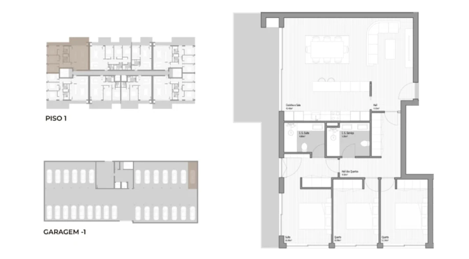 Apartamento T3 para Venda em Valongo Planta 1