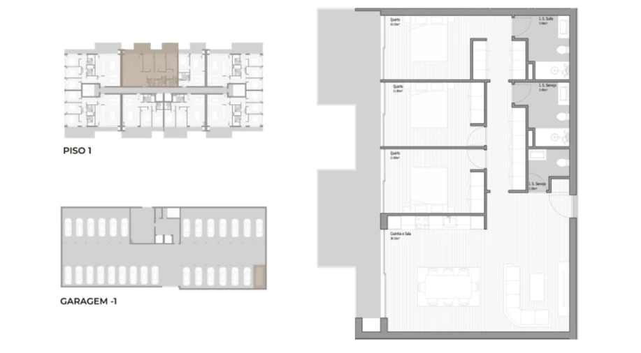 Apartamento T3 para Venda em Valongo Planta 1