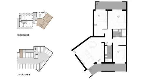 Apartamento T3 para Venda em Pedrouços