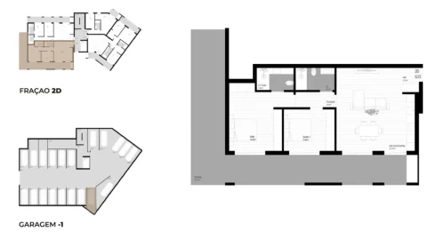 Apartamento T2 para Venda em Pedrouços