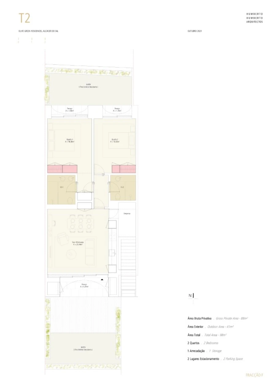 Apartamento T2 para Venda em Santa Maria do Castelo e Santiago e Santa Susana Planta 1