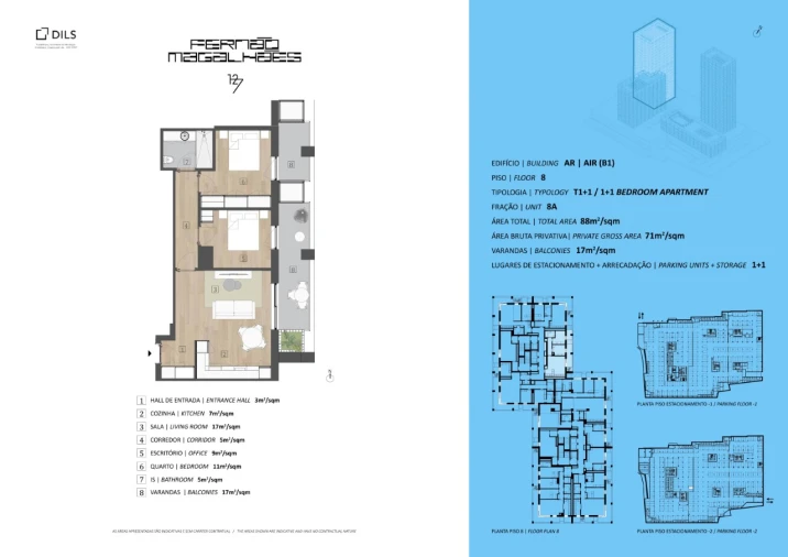 Apartamento T1 para Venda em Campanhã Planta 1