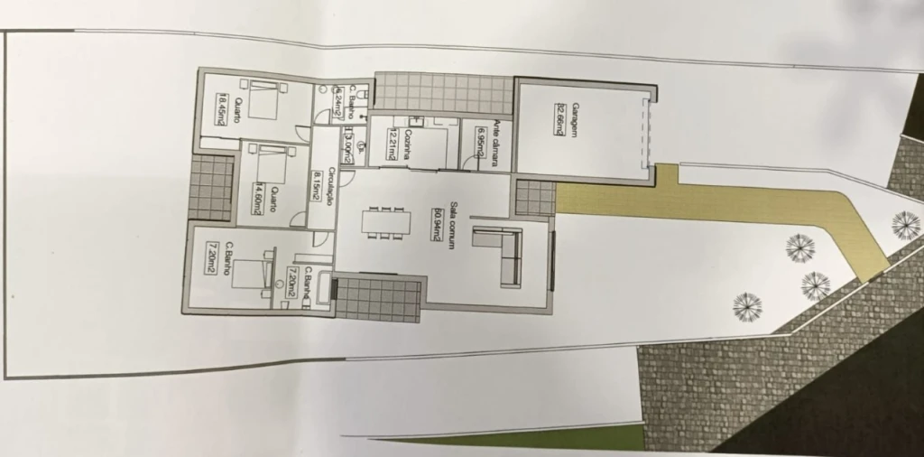 Moradia T3 para Venda em Amor Planta 1