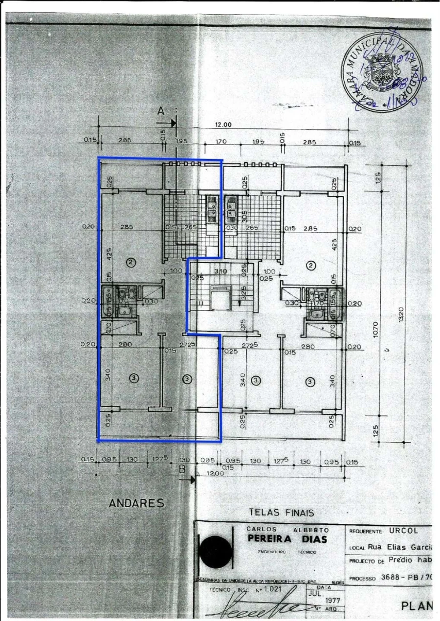 Apartamento T2 para Arrendamento em Venteira Planta 1