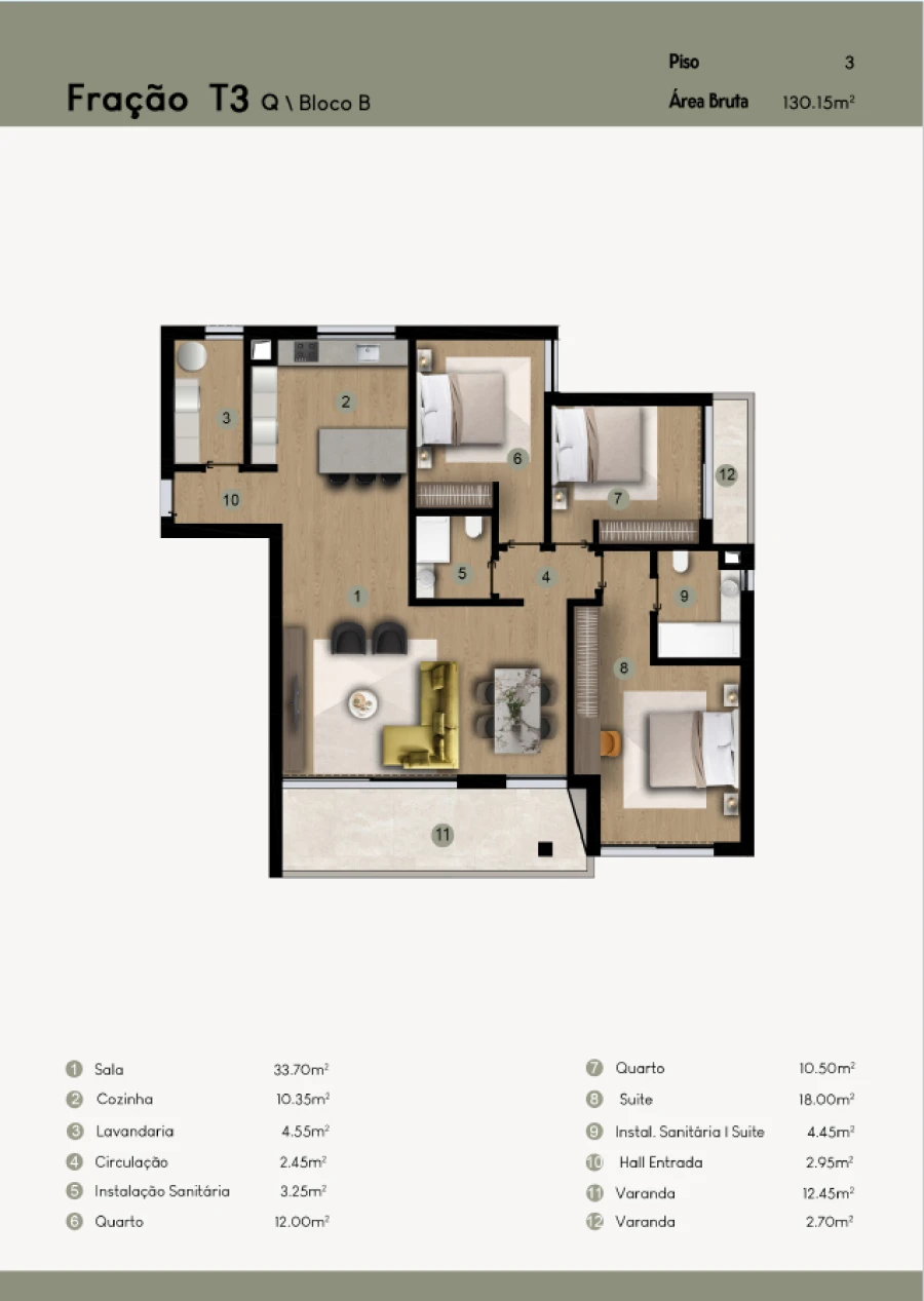 Apartamento T3 para Venda em Camara de Lobos Planta 1