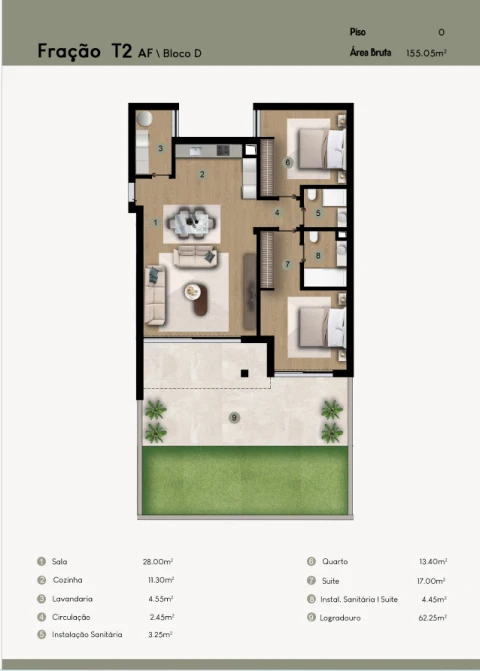 Apartamento T2 para Venda em Camara de Lobos