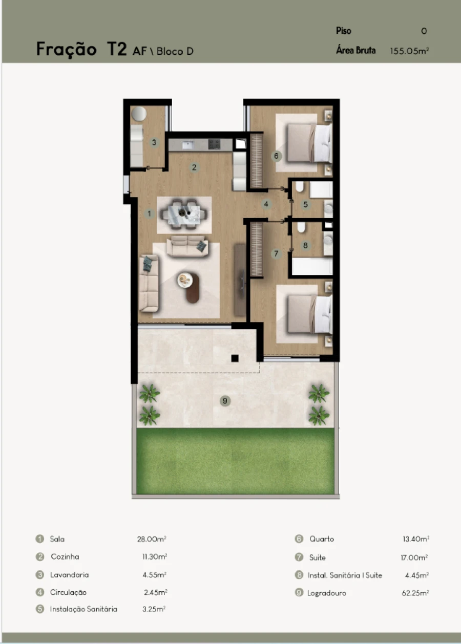 Apartamento T2 para Venda em Camara de Lobos Planta 1