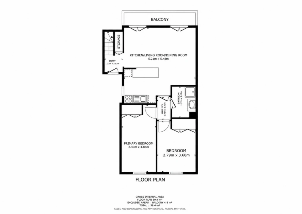 Apartamento T2 para Venda em Quarteira Planta 3