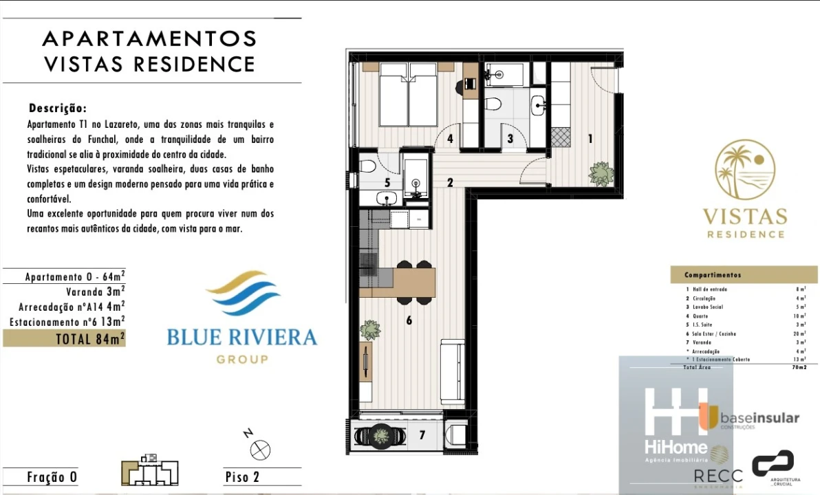 Apartamento T1 para Venda em Funchal (Santa Maria Maior) Foto 12
