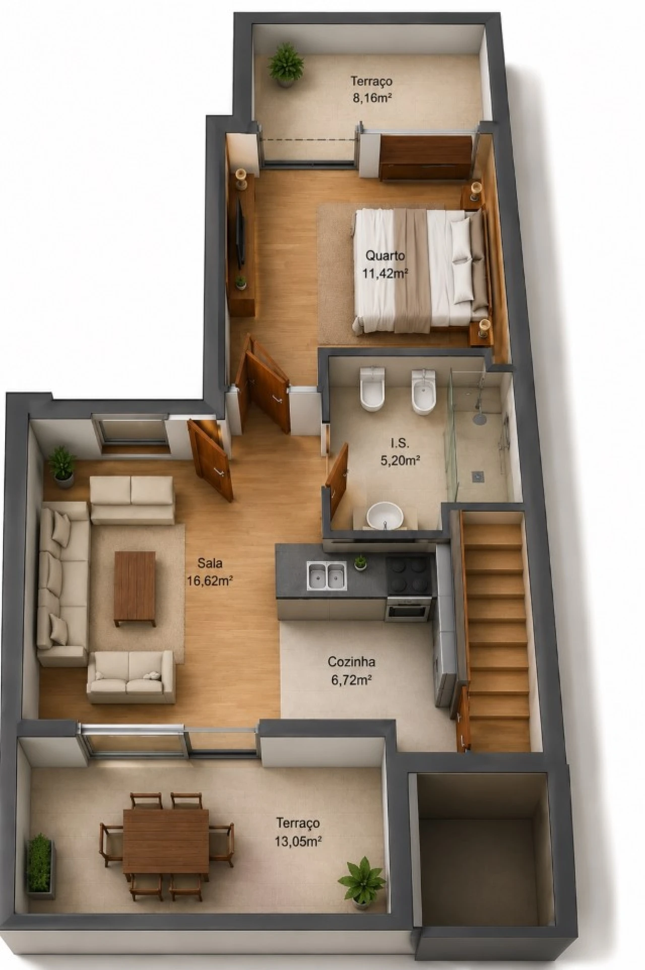 Apartamento T2 para Venda em Monte Gordo Planta 5