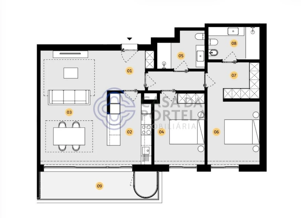 Apartamento T2 para Venda em Cidade da Maia Foto 30