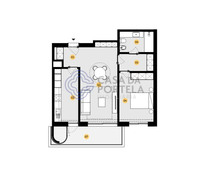 Apartamento T1 para Venda em Cidade da Maia Foto 20