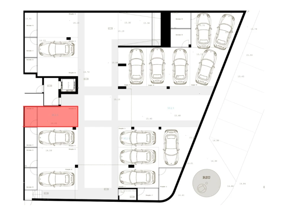 Apartamento T2 para Venda em São Felix da Marinha Planta 2