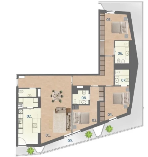 Apartamento T3 para Venda em Paranhos