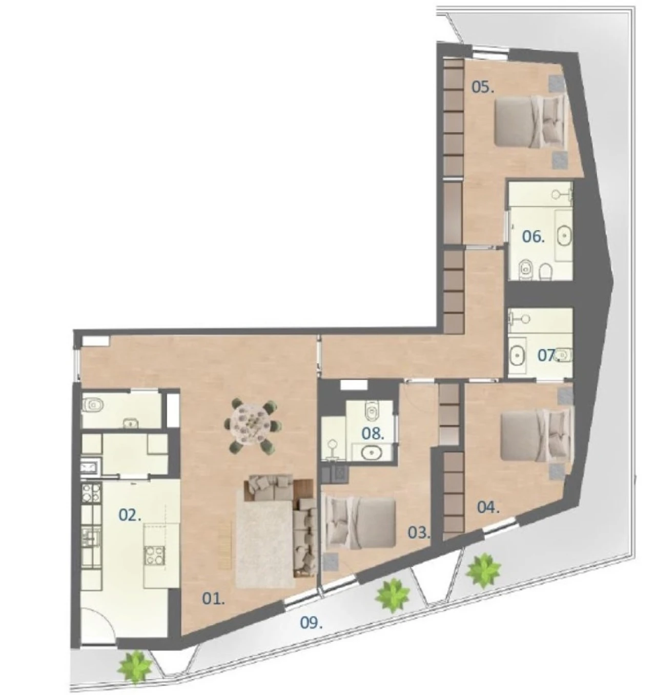 Apartamento T3 para Venda em Paranhos Foto 12