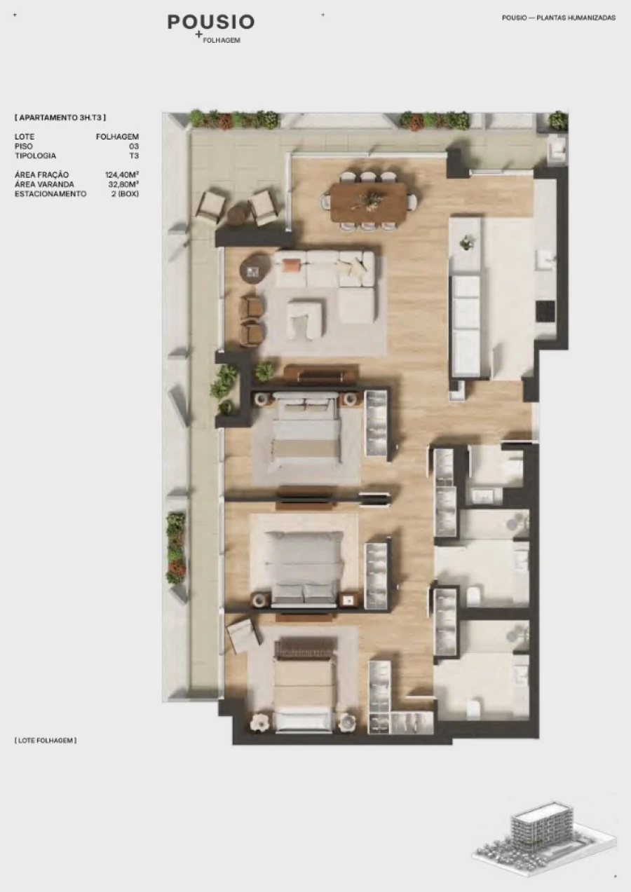 Apartamento T3 para Venda em Ramalde Planta 1