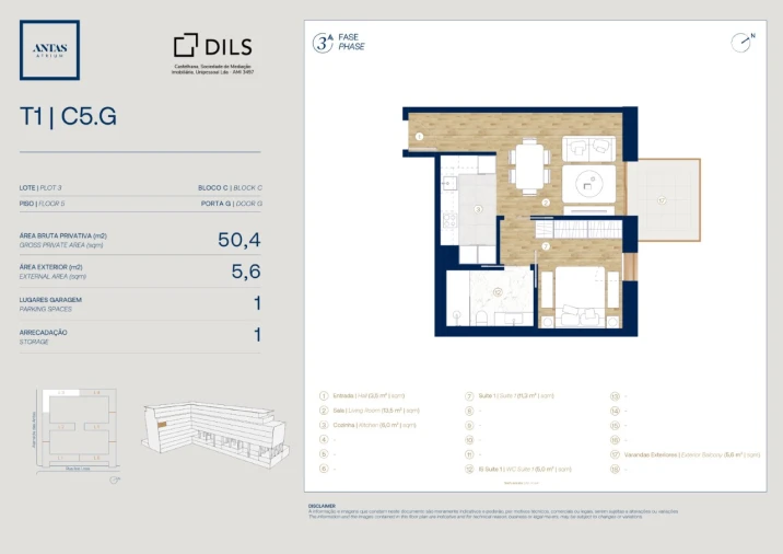 Apartamento T1 para Venda em Campanhã Planta 1