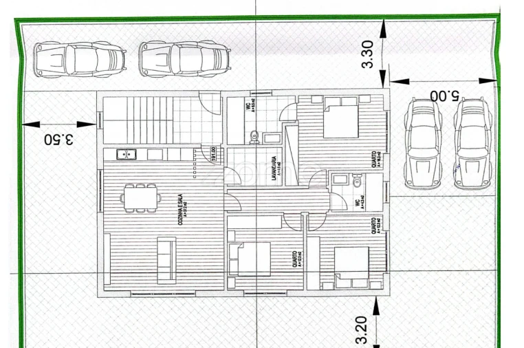 Apartamento T3 para Venda em Vale (São Martinho) Planta 1