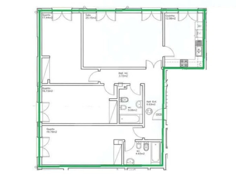 Apartamento T3 para Venda em São Bernardo Foto 35