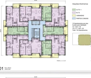 Apartamento T2 para Venda em Real, Dume e Semelhe