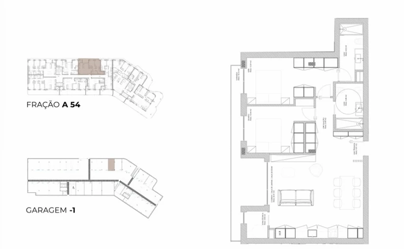 Apartamento T2 para Venda em Oliveira do Douro Planta 1