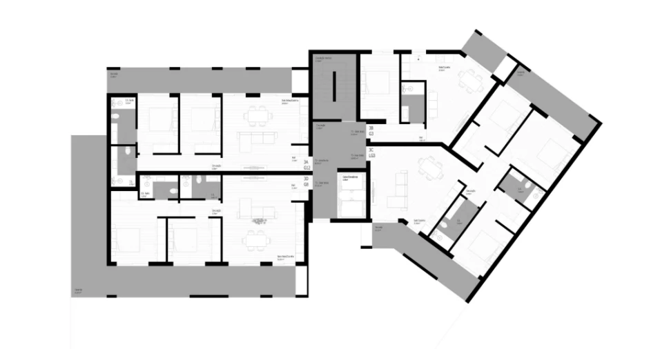 Apartamento T2 para Venda em Pedrouços Planta 1