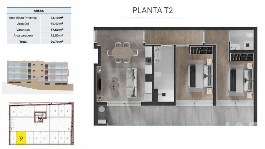 Apartamento T2 para Venda em Portimão Foto 8