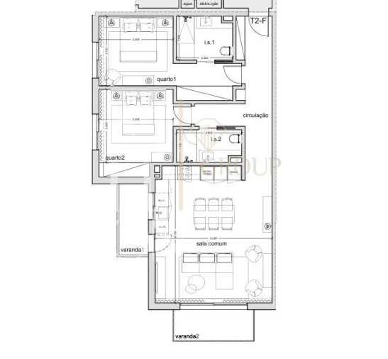 Apartamento T2 para Venda em Santo Antonio Foto 13